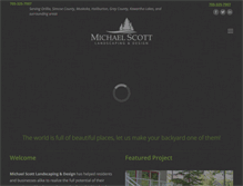 Tablet Screenshot of michaelscottslandscaping.com